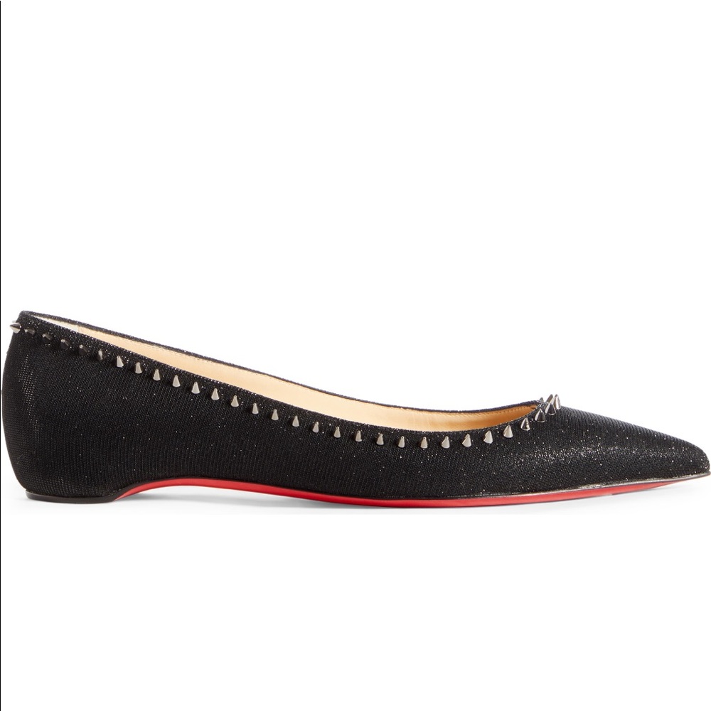 NWT Christian Louboutin Anjalina Spike Flat